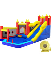 Load image into Gallery viewer, Kids Play Park With Water Slide and Bouncy Castle Combo, 50% deposit required within 3 days after order is made