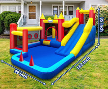 Load image into Gallery viewer, Kids Play Park With Water Slide and Bouncy Castle Combo, 50% deposit required within 3 days after order is made