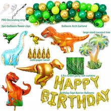 Load image into Gallery viewer, Lemon Happy Birthday Dinosaur Decoration Set (For Sale)