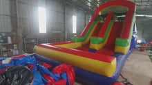 Load and play video in Gallery viewer, 40ft Giant Inflatable Obstacle Course with large Slide & Pool, 50% deposit required within 3 days after order is made