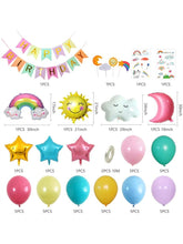 Load image into Gallery viewer, Girl's Birthday Balloons Party Supplies Set (For Sale)