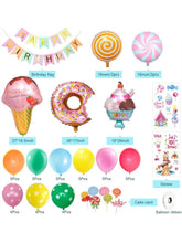 Load image into Gallery viewer, Girl's Birthday Balloons Party Supplies Set (For Sale)