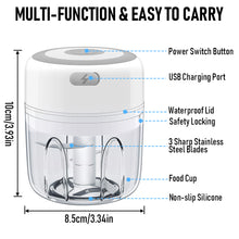 Load image into Gallery viewer, Electric Mini Food Chopper