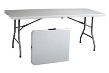 Load image into Gallery viewer, 6 Foot Centerfold Folding Table, 50% deposit required within 3 days after order is made