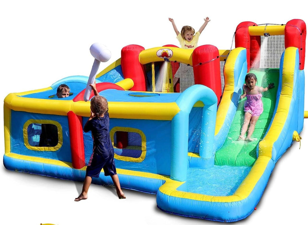 Kids Play Park With Water Slide and Bouncy Castle Combo, 50% deposit required within 3 days after order is made