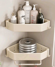 Load image into Gallery viewer, Corner Wall Mounted Bathroom Shelf

