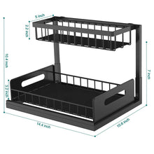 Load image into Gallery viewer, 2 Tier Slide Out Storage Organizer
