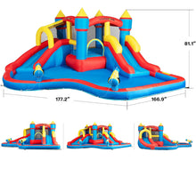 Load image into Gallery viewer, Kids Double Lane Water Slide &amp; Bouncy Castle, 50% deposit required within 3 days after order is made
