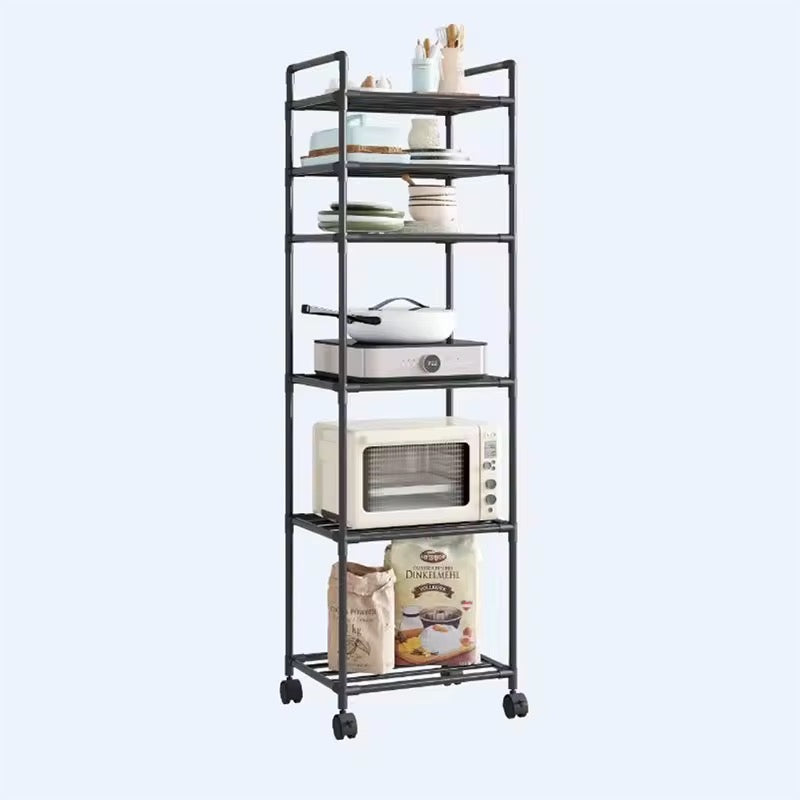 6 Tier Metal Rolling Shelf