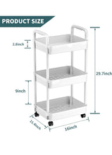 Load image into Gallery viewer, 3 Tier Rolling Cart
