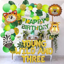 Load image into Gallery viewer, Lemon &quot;Young, Wild and Three&quot; Birthday Decoration Set (For Sale)
