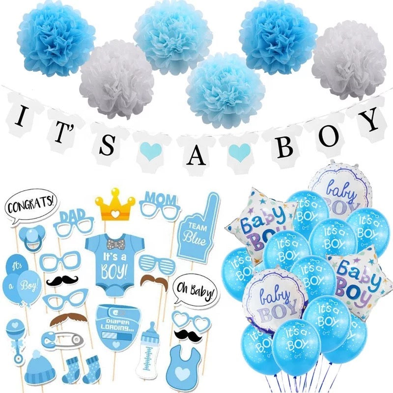 It's a Boy Baby Shower Set (For Sale)