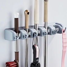 Load image into Gallery viewer, Mop and Broom Holder with hooks

