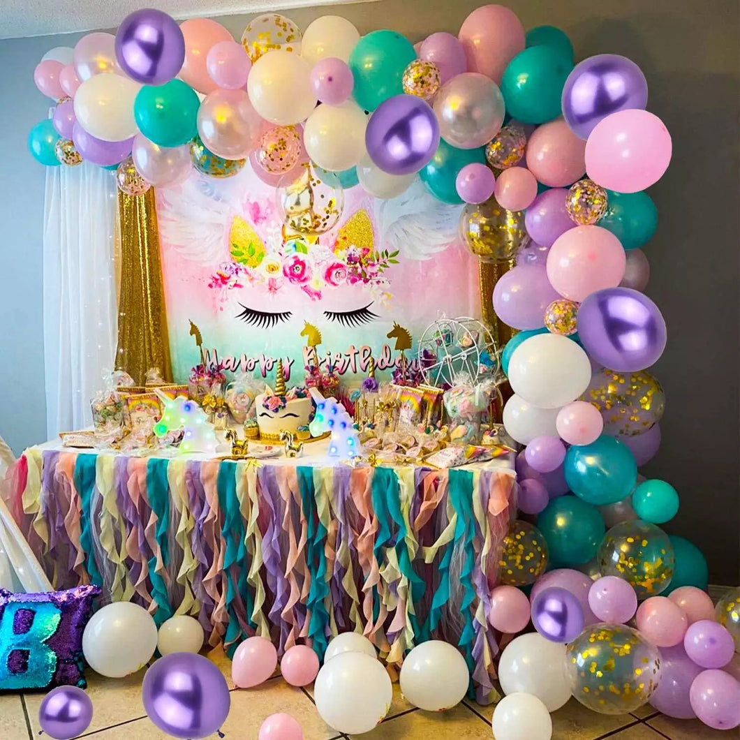 Unicorn Balloons Arch Garland Kit (For Sale)