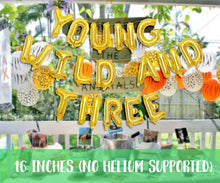Load image into Gallery viewer, Lemon &quot;Young, Wild and Three&quot; Birthday Decoration Set (For Sale)
