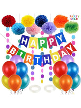 Load image into Gallery viewer, Multicolored Tissue Poms Party Decoration Set (For Sale)
