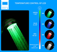 Load image into Gallery viewer, Temperature Controlled Multi-Color Showerhead
