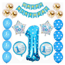 Load image into Gallery viewer, 1st Birthday Baby Boy Balloon Set (For Sale)
